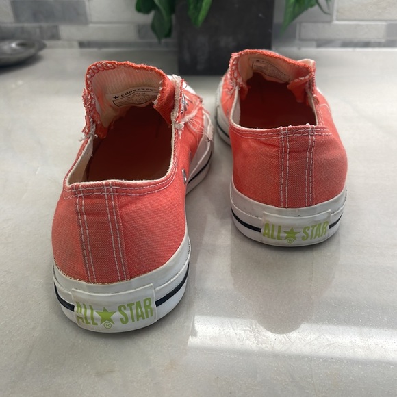 Coral Converse All Star Slip Ons - Picture 3 of 6